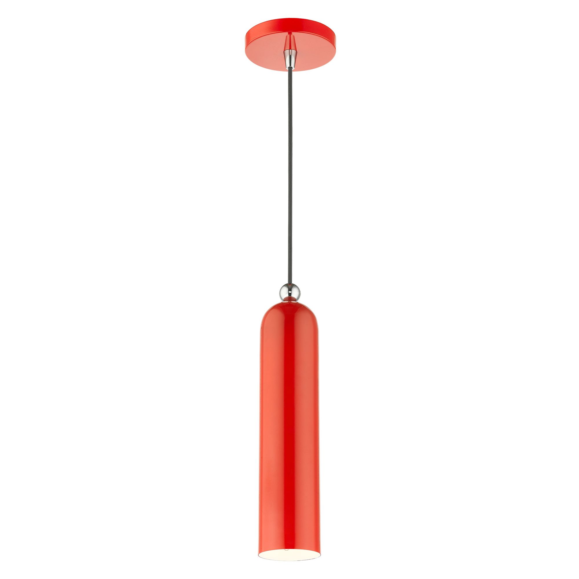 Image 5 Ardmore 1 Light Shiny Red Pendant more views