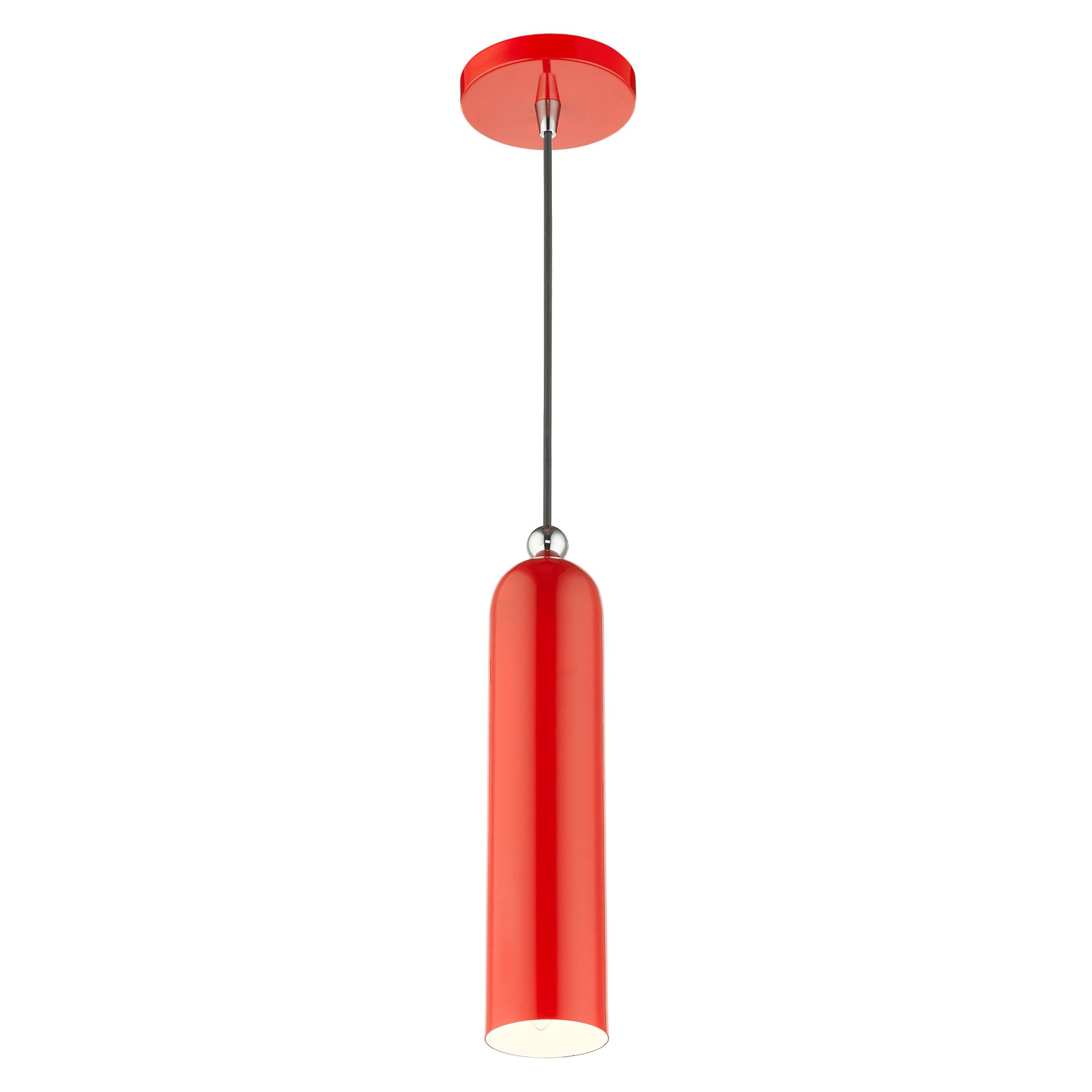 Image 6 Ardmore 1 Light Shiny Red Pendant more views