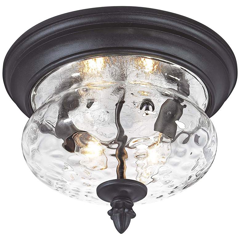 Image 2 Ardmore 11 3/4 inch Wide Black Outdoor Ceiling Light