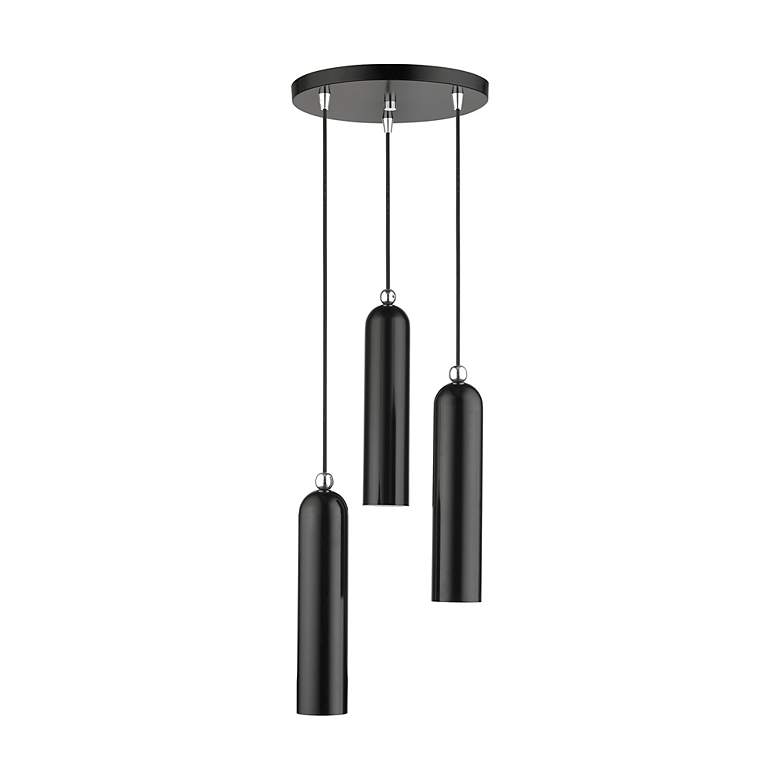 Image 3 Ardmore 3 Light Shiny Black Pendant more views