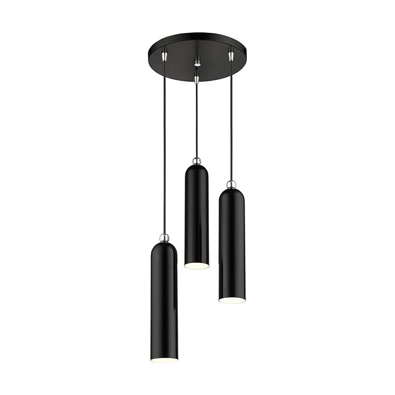 Image 5 Ardmore 3 Light Shiny Black Pendant more views
