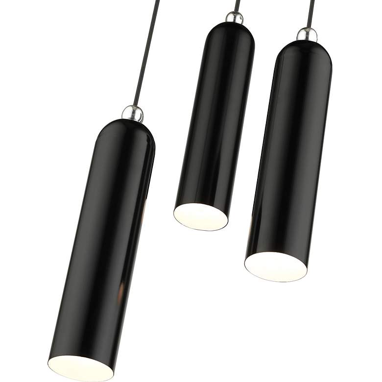 Image 6 Ardmore 3 Light Shiny Black Pendant more views