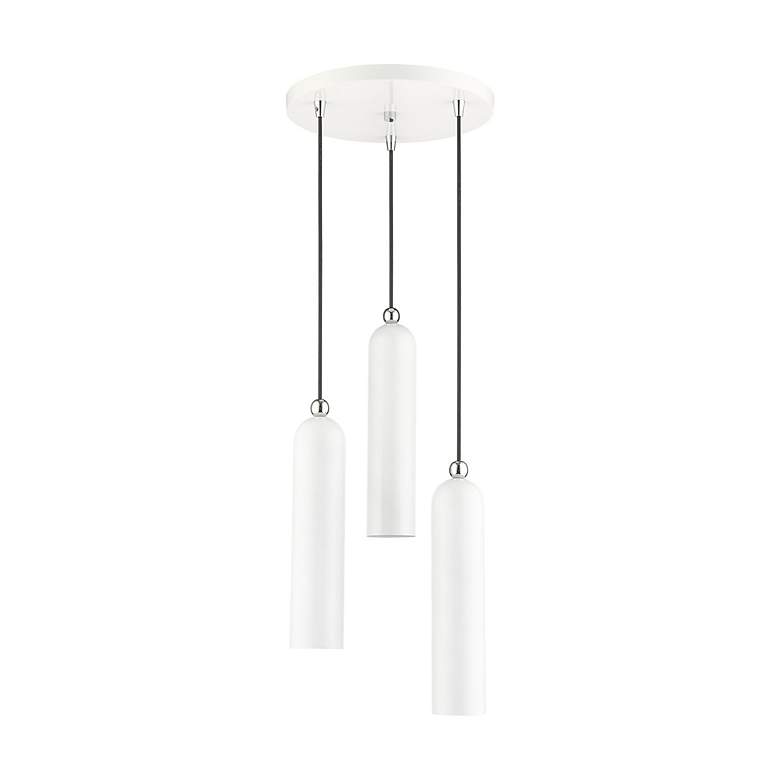 Image 3 Ardmore 3 Light Shiny White Pendant more views