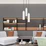 Ardmore 3 Light Shiny White Pendant