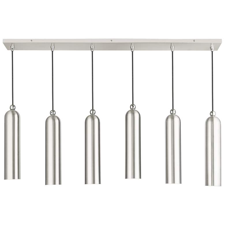 Image 1 Ardmore 6 Light Brushed Nickel Linear Pendant