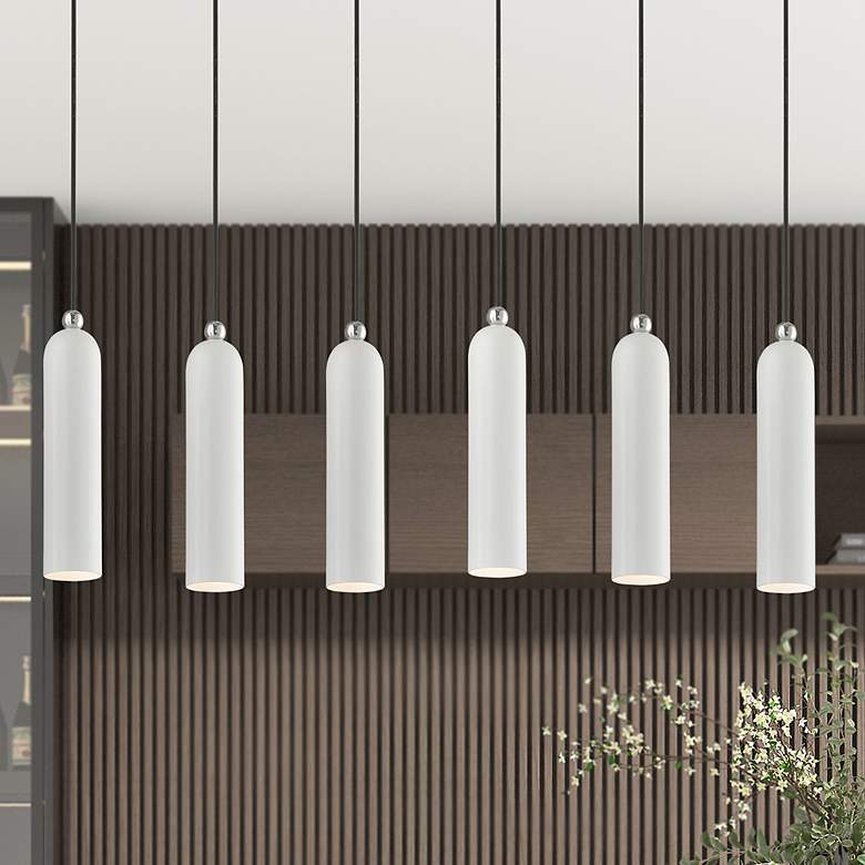 Image 1 Ardmore 6 Light Shiny Linear Pendant