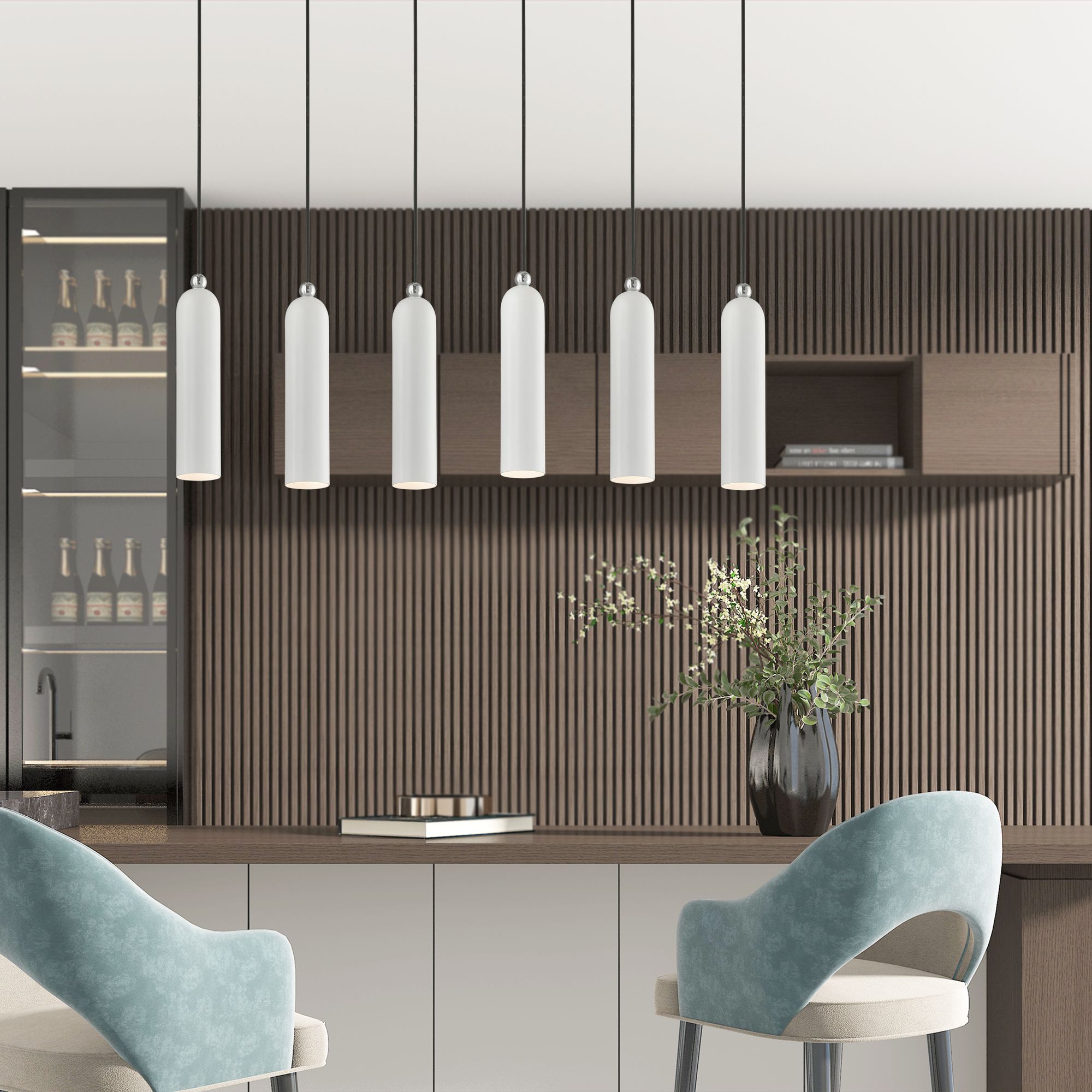 Ardmore 6 Light Shiny Linear Pendant