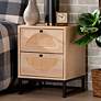 1_Ardon 15 3/4" Wide Light Brown 2-Drawer Nightstand