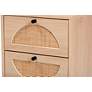 2_Ardon 15 3/4" Wide Light Brown 2-Drawer Nightstands Set of 2 more views