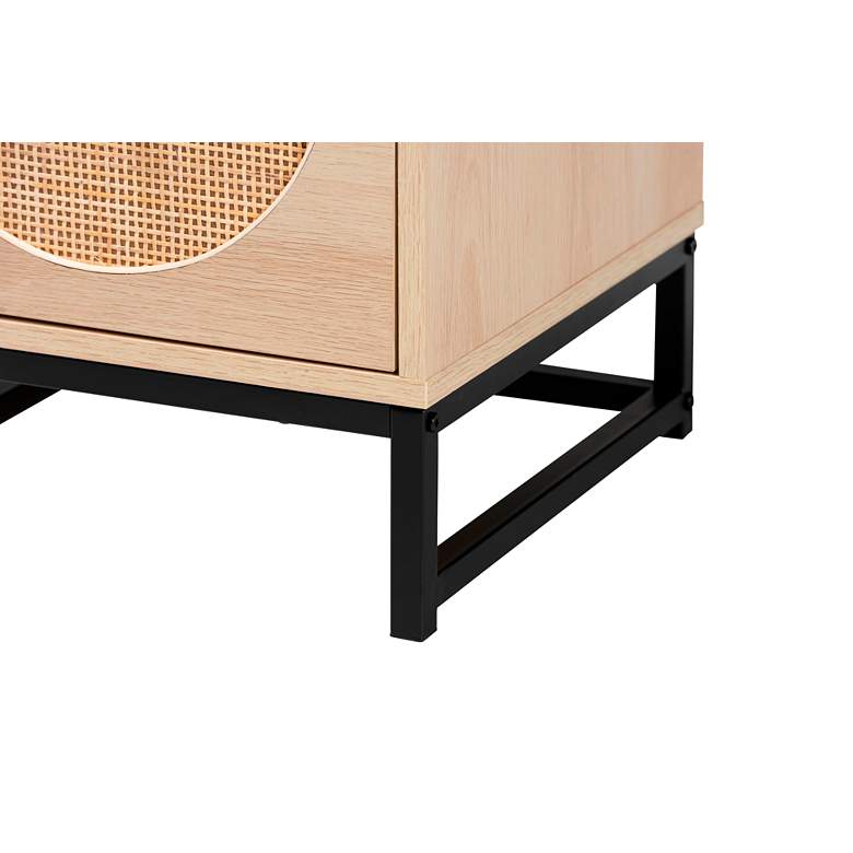 Image 3 Ardon 15 3/4" Wide Light Brown 2-Drawer Nightstands Set of 2 more views