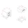 Ardon 15 3/4" Wide Light Brown 2-Drawer Nightstands Set of 2