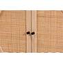 3_Ardon 26 3/4" Wide Light Brown Rattan 2-Door Storage Cabinet more views