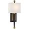 Ardson 1 Light Matte Black + Vibrant Gold Sconce