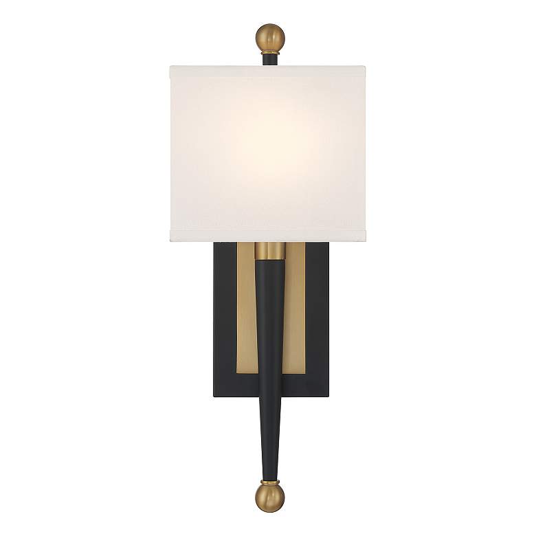 Image 4 Ardson 1 Light Matte Black + Vibrant Gold Sconce more views