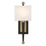 4_Ardson 1 Light Matte Black + Vibrant Gold Sconce more views
