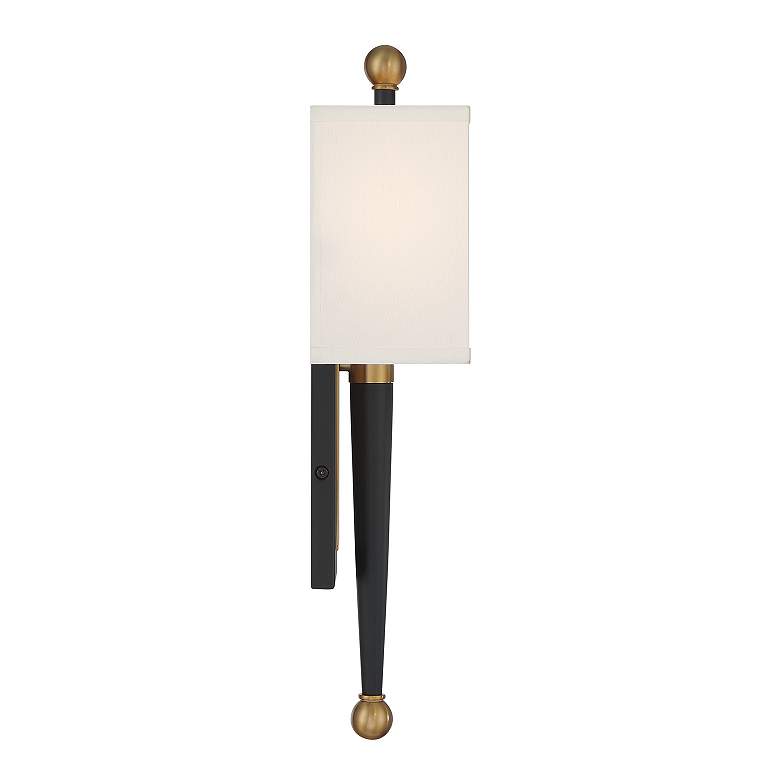 Image 5 Ardson 1 Light Matte Black + Vibrant Gold Sconce more views