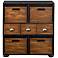 Ardusin 34" Wide 3-Drawer Distressed Wood Craft Hobby Chest