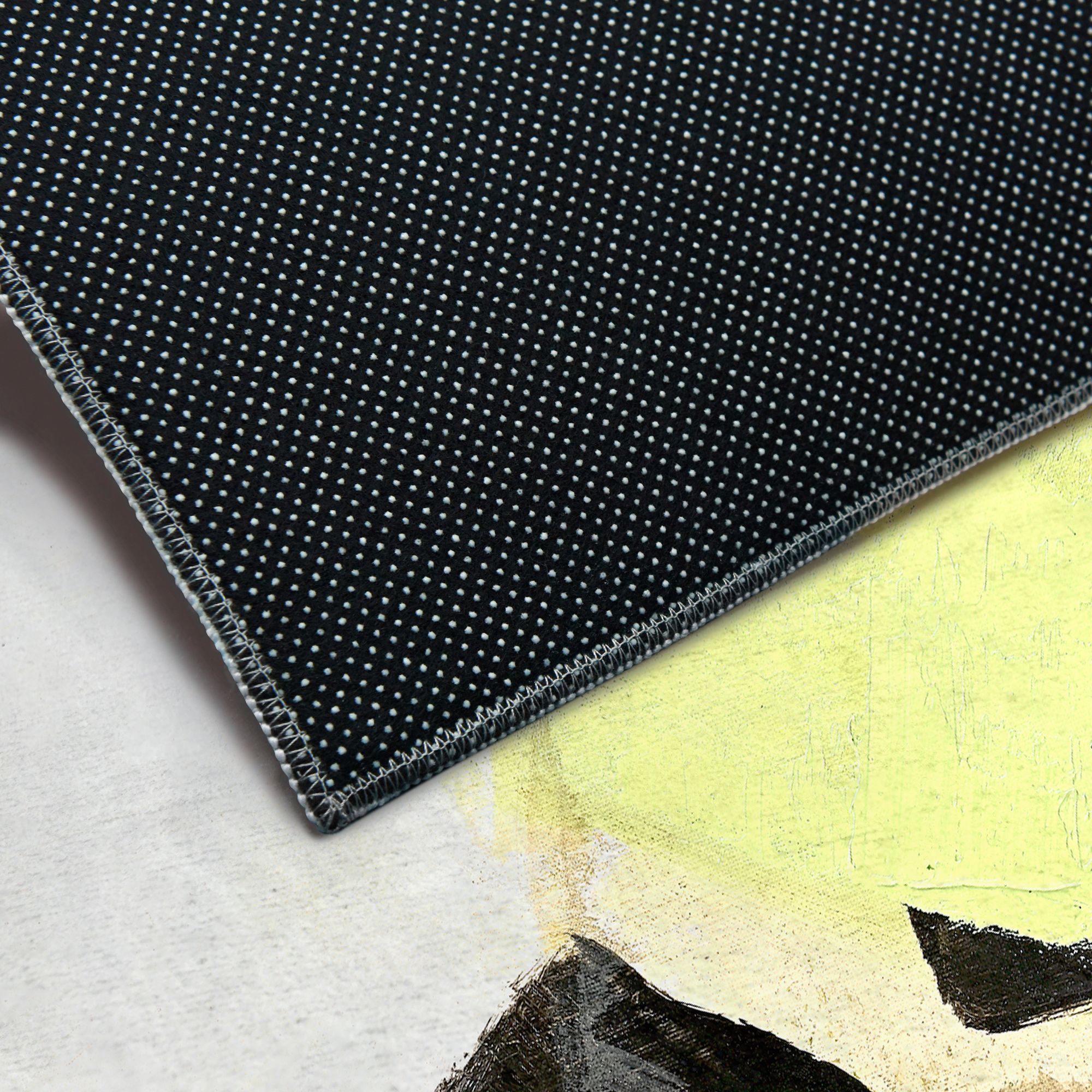 Image 4 Area Washable Abstract Art Area Rug size 5'x8' more views