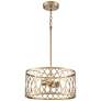 1_Arelyn 13" Wide Modern Gold 2-Light Pendant