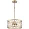Arelyn 13" Wide Modern Gold 2-Light Pendant