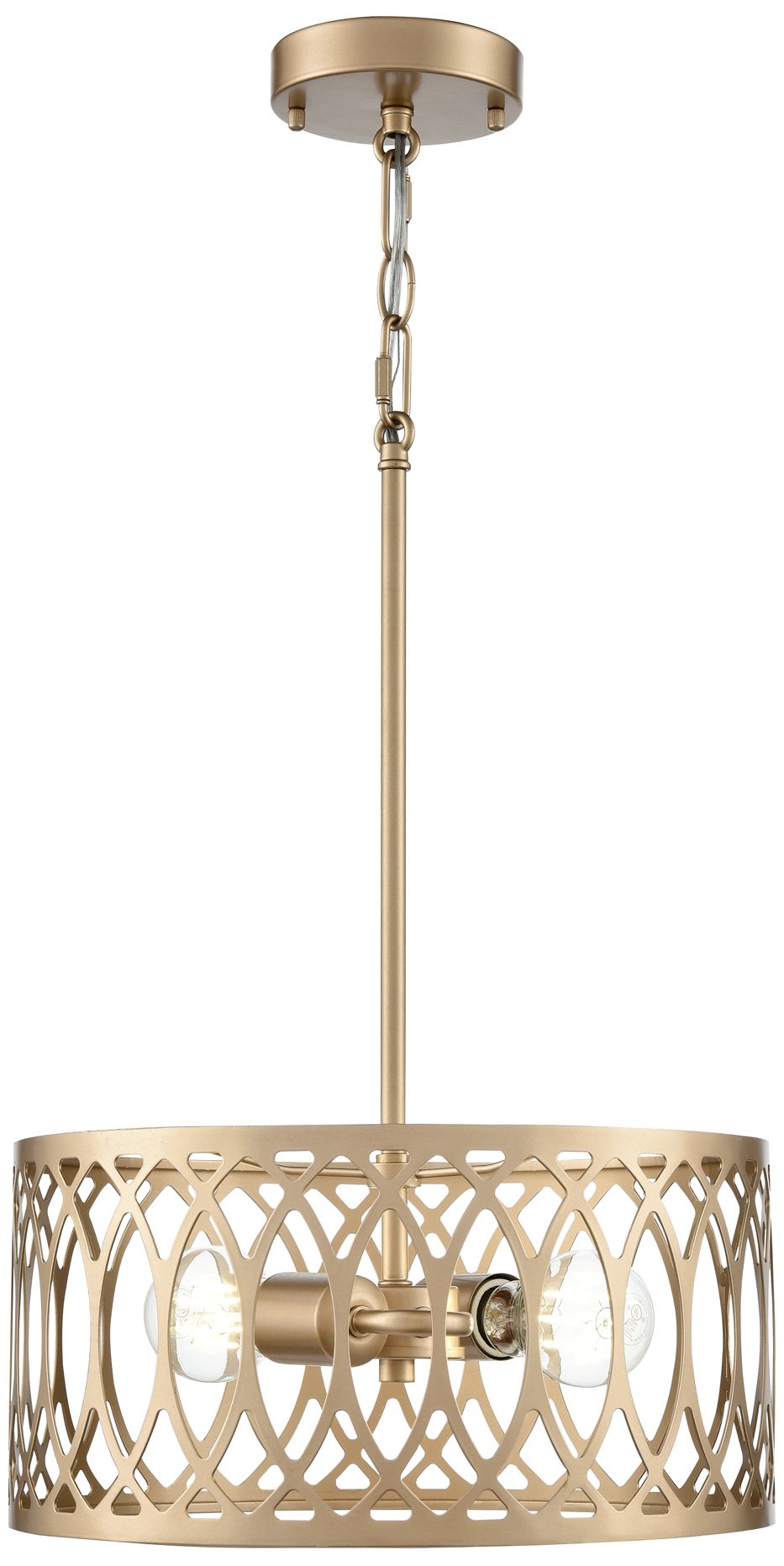 Image 2 Arelyn 13" Wide Modern Gold 2-Light Pendant more views