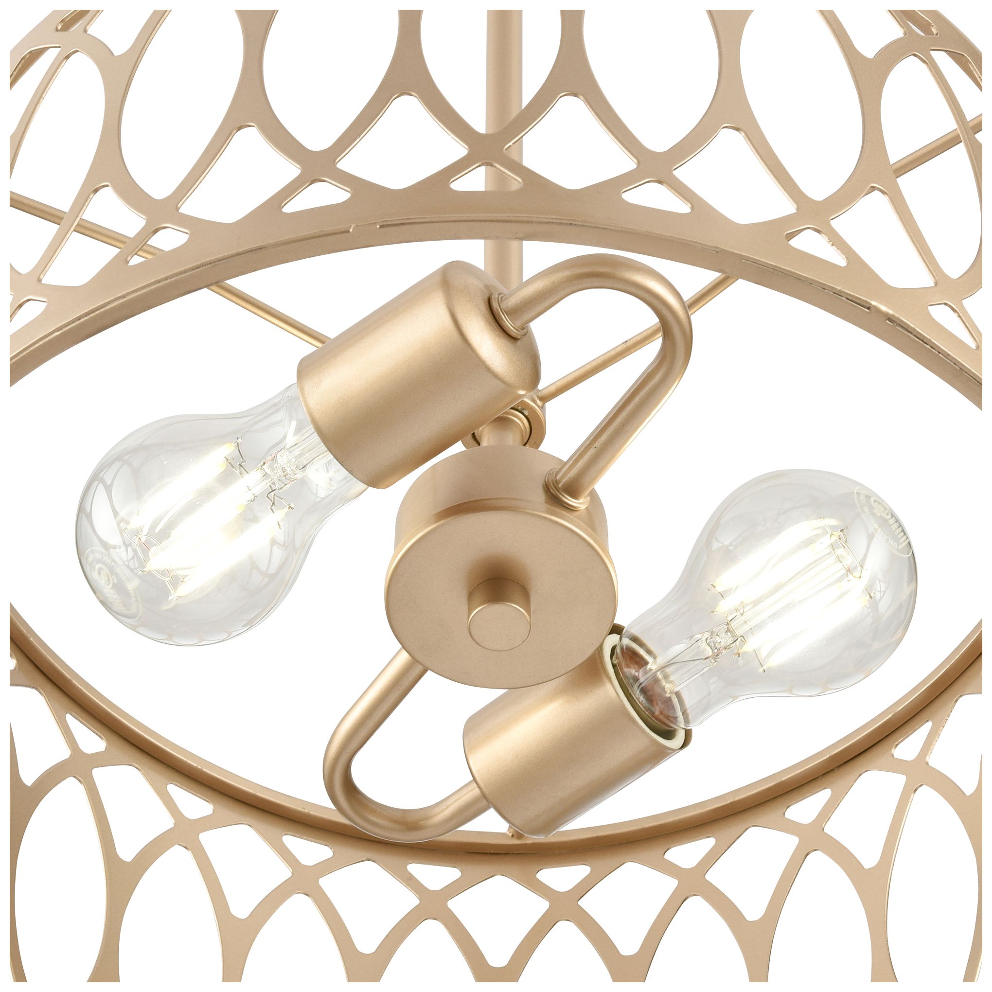 Image 3 Arelyn 13" Wide Modern Gold 2-Light Pendant more views