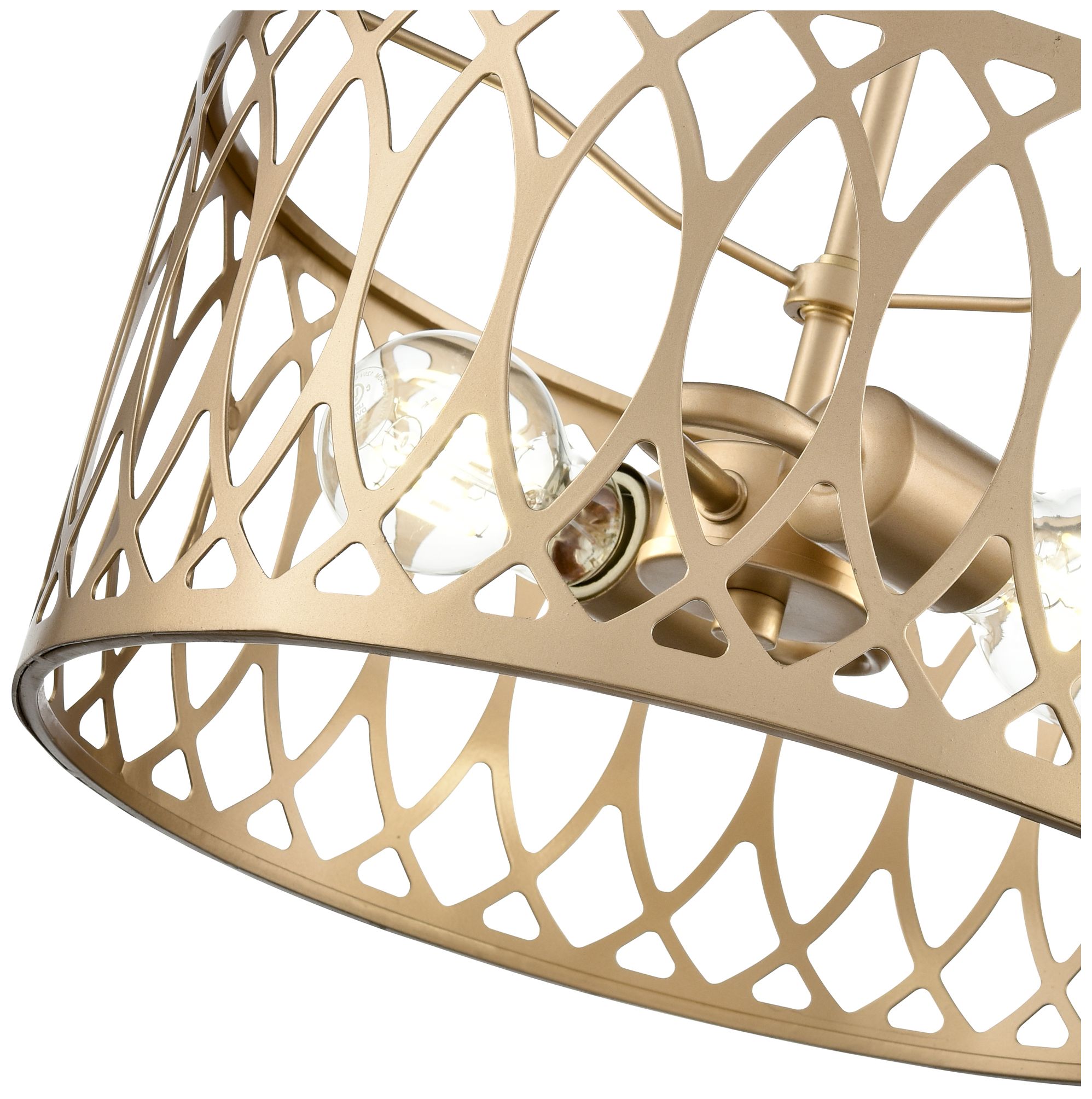 Image 5 Arelyn 13" Wide Modern Gold 2-Light Pendant more views