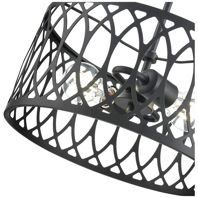 Image 5 Arelyn 13" Wide 2-Light Pendant in Matte Black more views