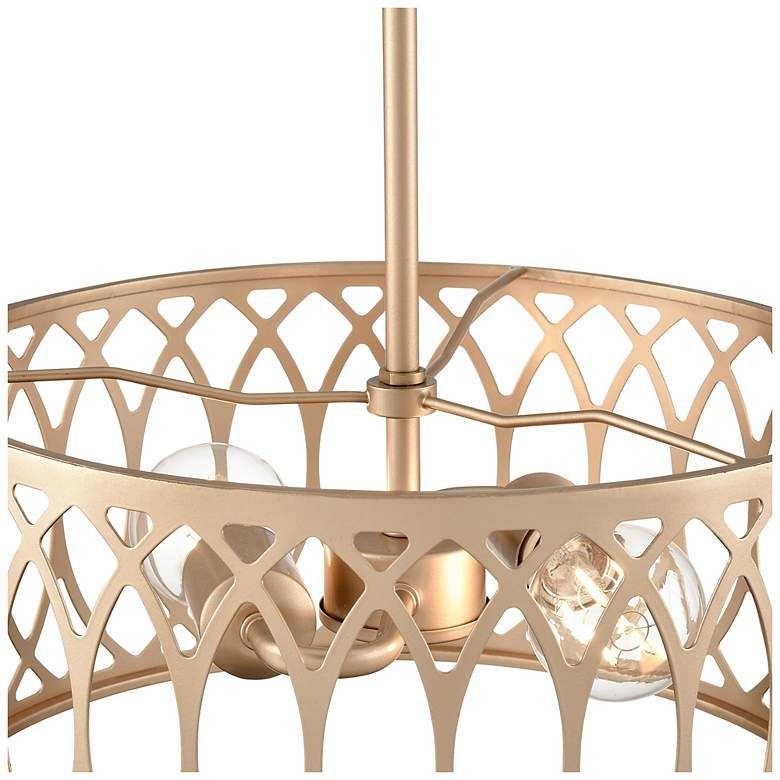 Image 4 Arelyn 13" Wide 2-Light Pendant in Painted Modern Gold more views