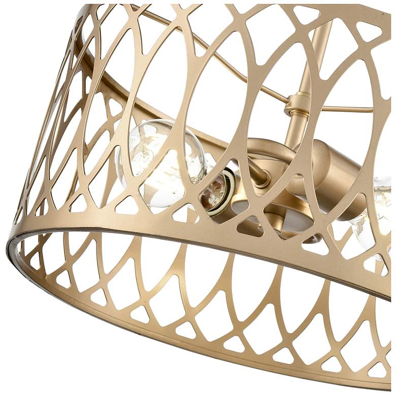 Image 5 Arelyn 13" Wide 2-Light Pendant in Painted Modern Gold more views