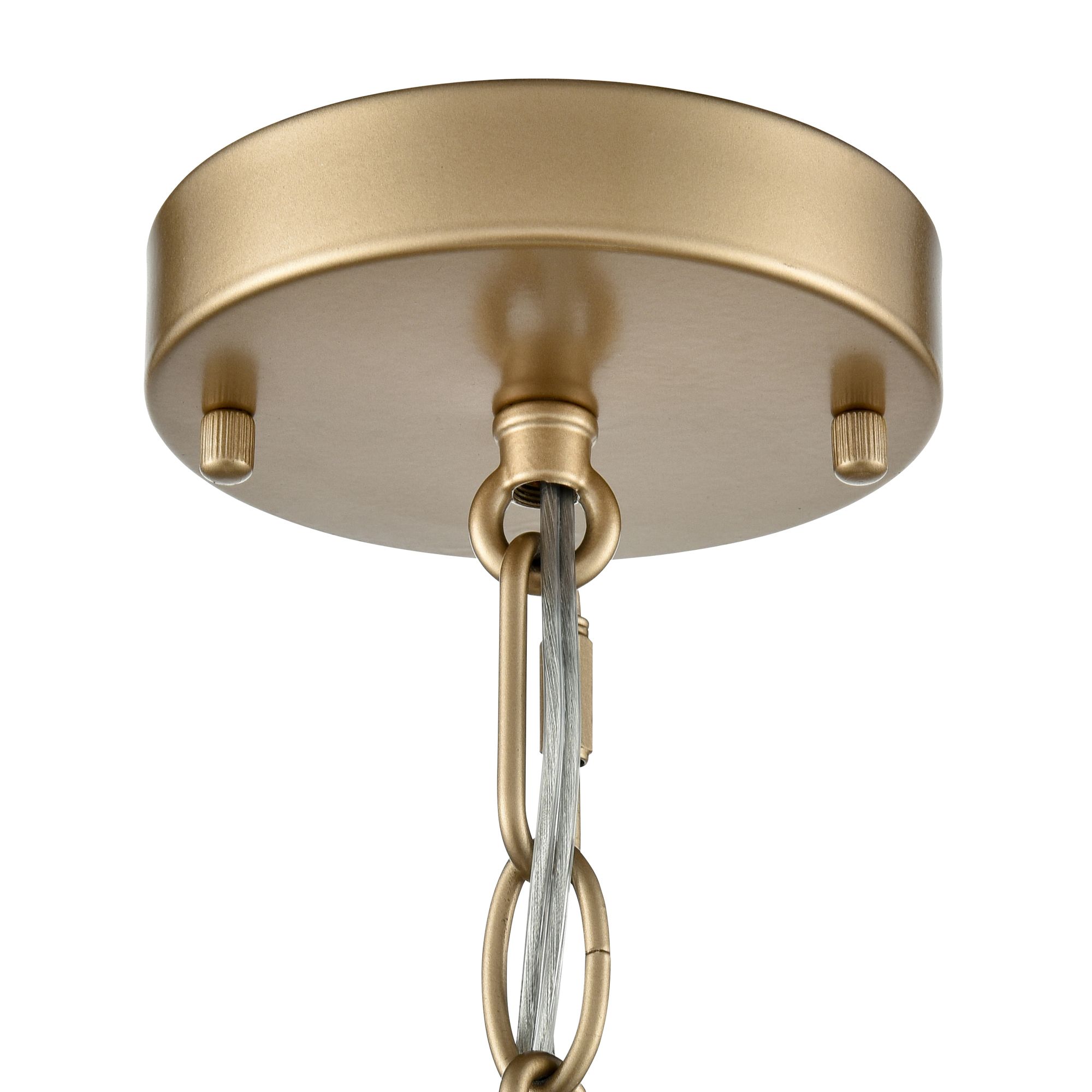 Arelyn 13" Wide 2-Light Pendant in Painted Modern Gold