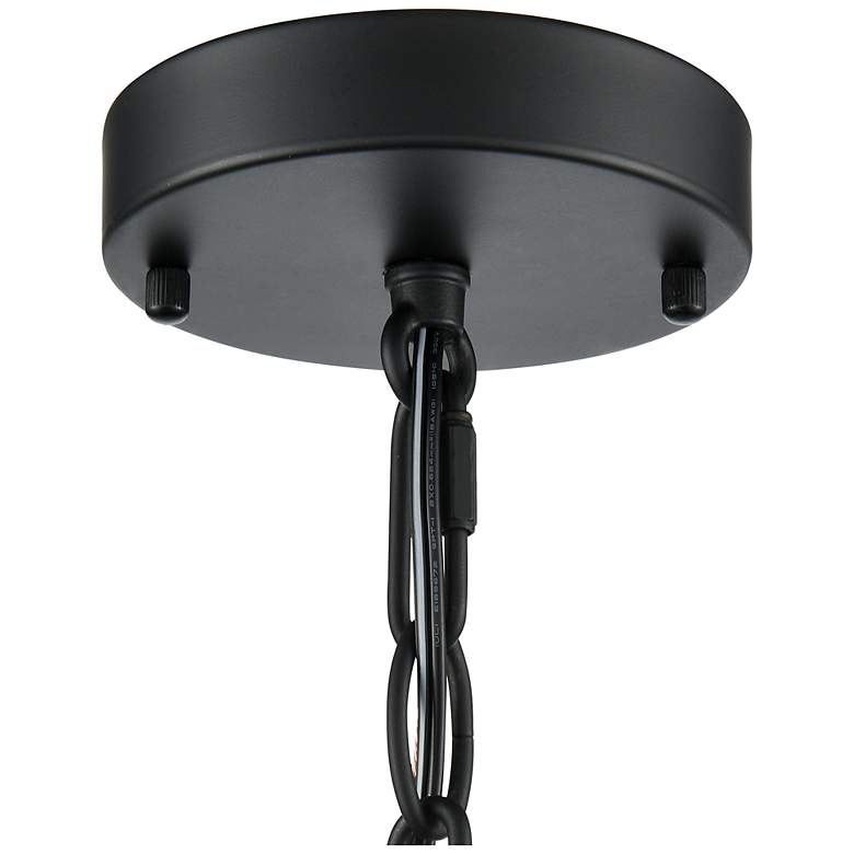 Image 6 Arelyn 23" Wide 6-Light Pendant in Matte Black more views