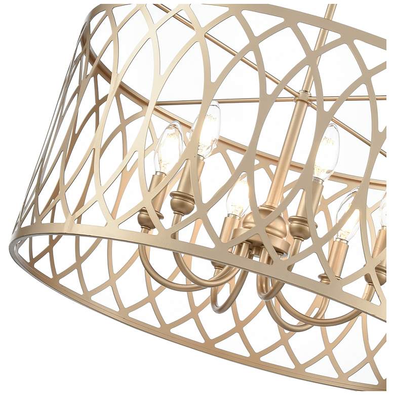 Image 5 Arelyn 23" Wide 6-Light Pendant in Painted Modern Gold more views