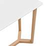 4_Aren 47" Wide Matte White and Natural Wood Console Table more views