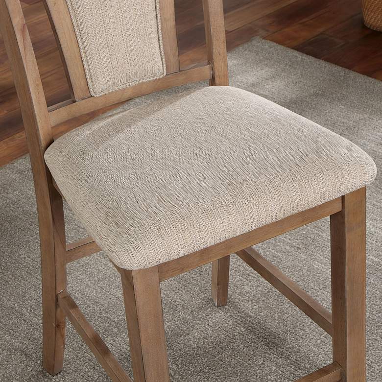 Image 3 Arena 25 3/4" Natural Tone Wood Counter Stools Set of 2 more views