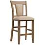 5_Arena 25 3/4" Natural Tone Wood Counter Stools Set of 2 more views