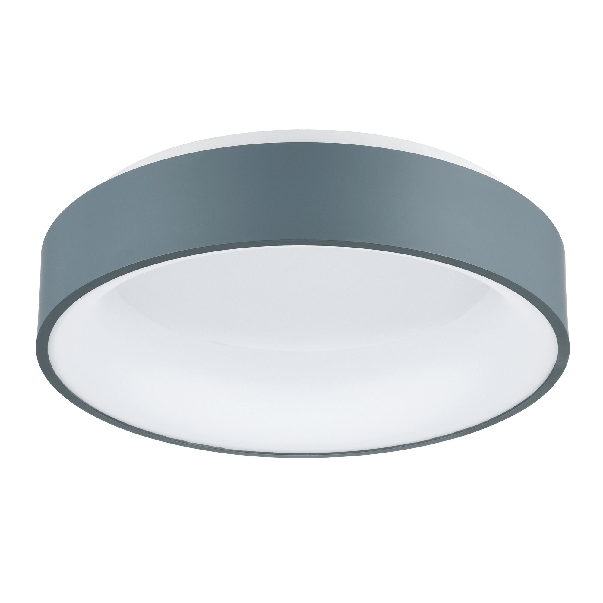 Image 5 Arenal LED Drum Shade Flush Mount With Gray & White Finish more views