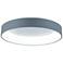Arenal LED Drum Shade Flush Mount With Gray & White Finish