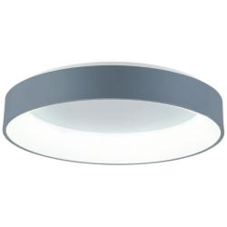 Arenal LED Drum Shade Flush Mount With Gray & White Finish