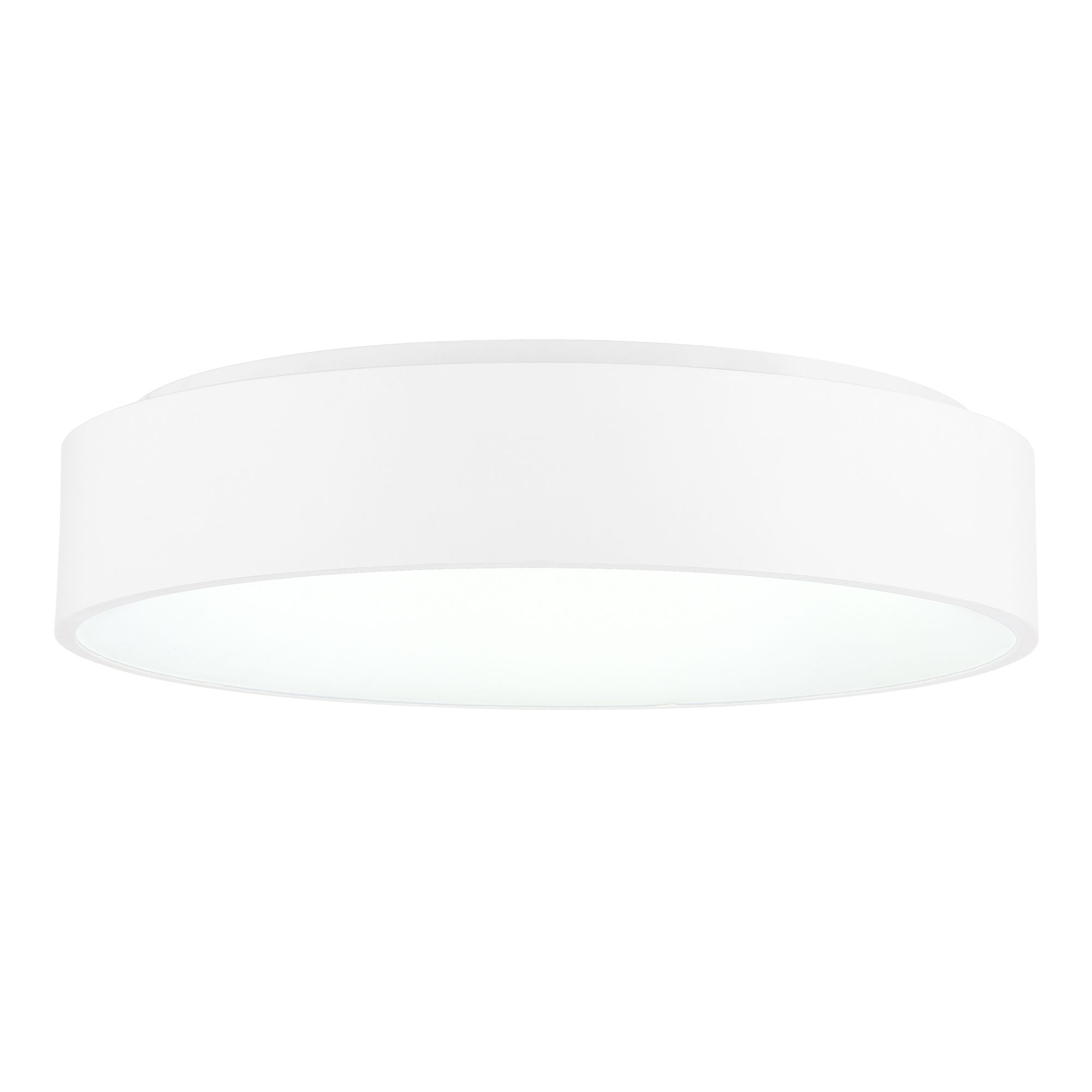 Image 2 Arenal LED Drum Shade Flush Mount With White Finish more views