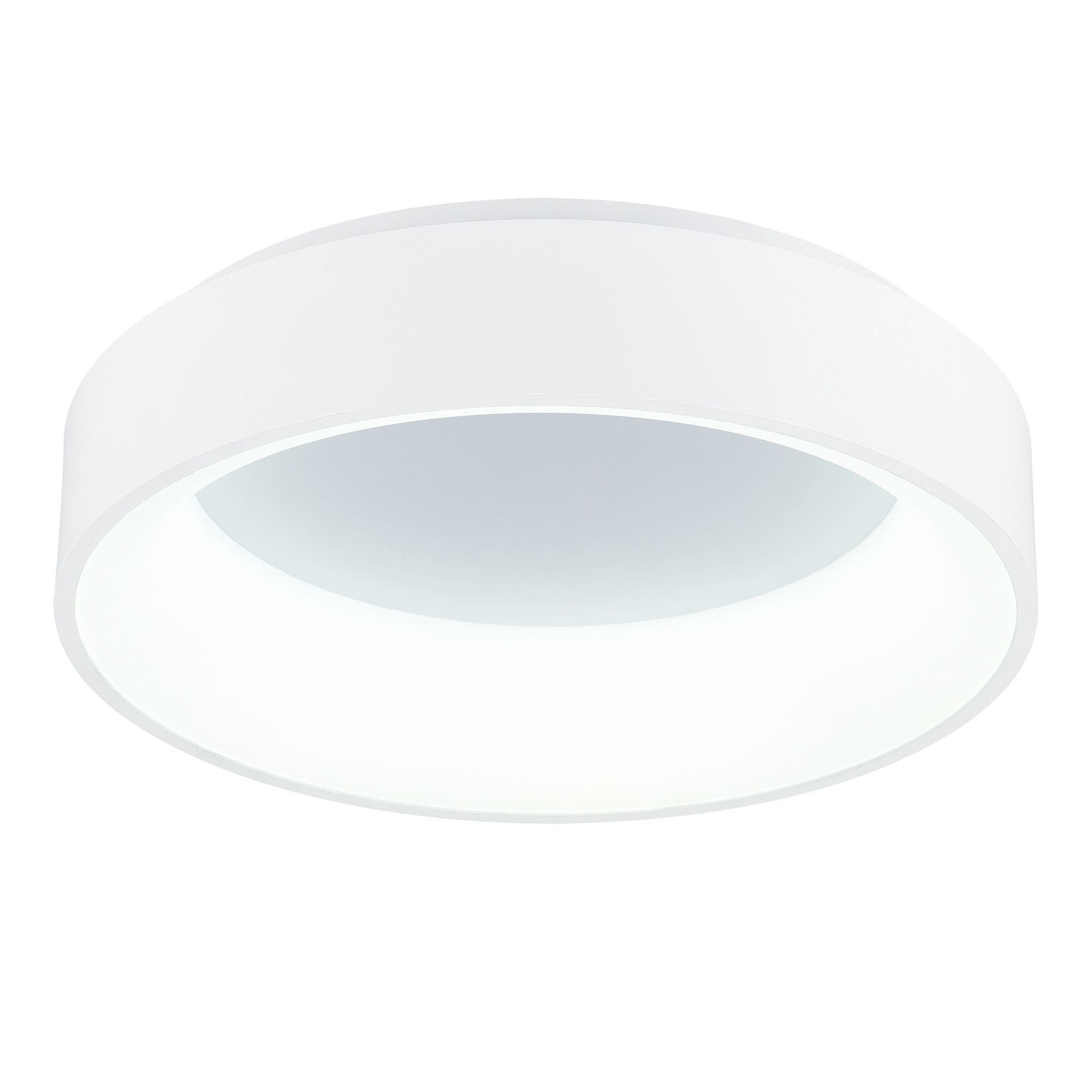 Image 3 Arenal LED Drum Shade Flush Mount With White Finish more views
