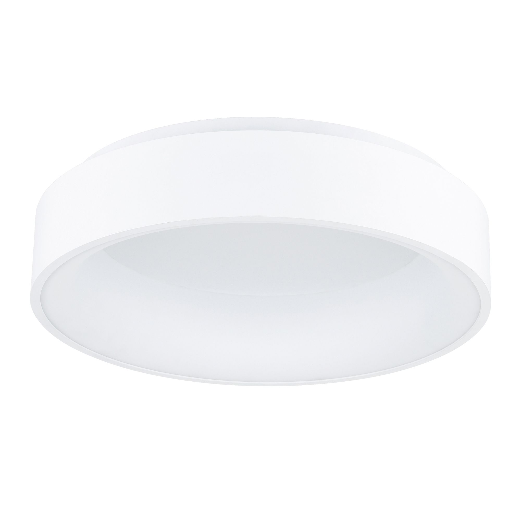 Image 5 Arenal LED Drum Shade Flush Mount With White Finish more views