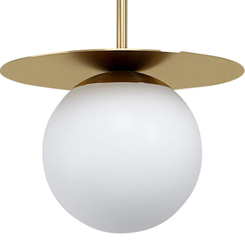 Image 2 Arenales 10 3/4" Wide Brushed Brass Globe Mini Pendant more views
