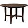 Arendal 47" Wide Burnished Dark Oak Wood Round Dining Table