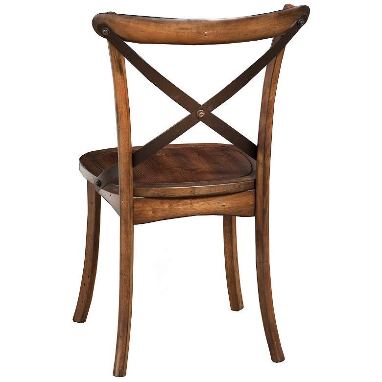 Image 2 Arendal Burnished Dark Oak Wood Finish Dining Side Chair more views