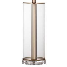 Image4 of Ares Clear Glass and Brass Table Lamp more views
