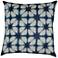 Aretha Blue Square Decorative Throw Pillow