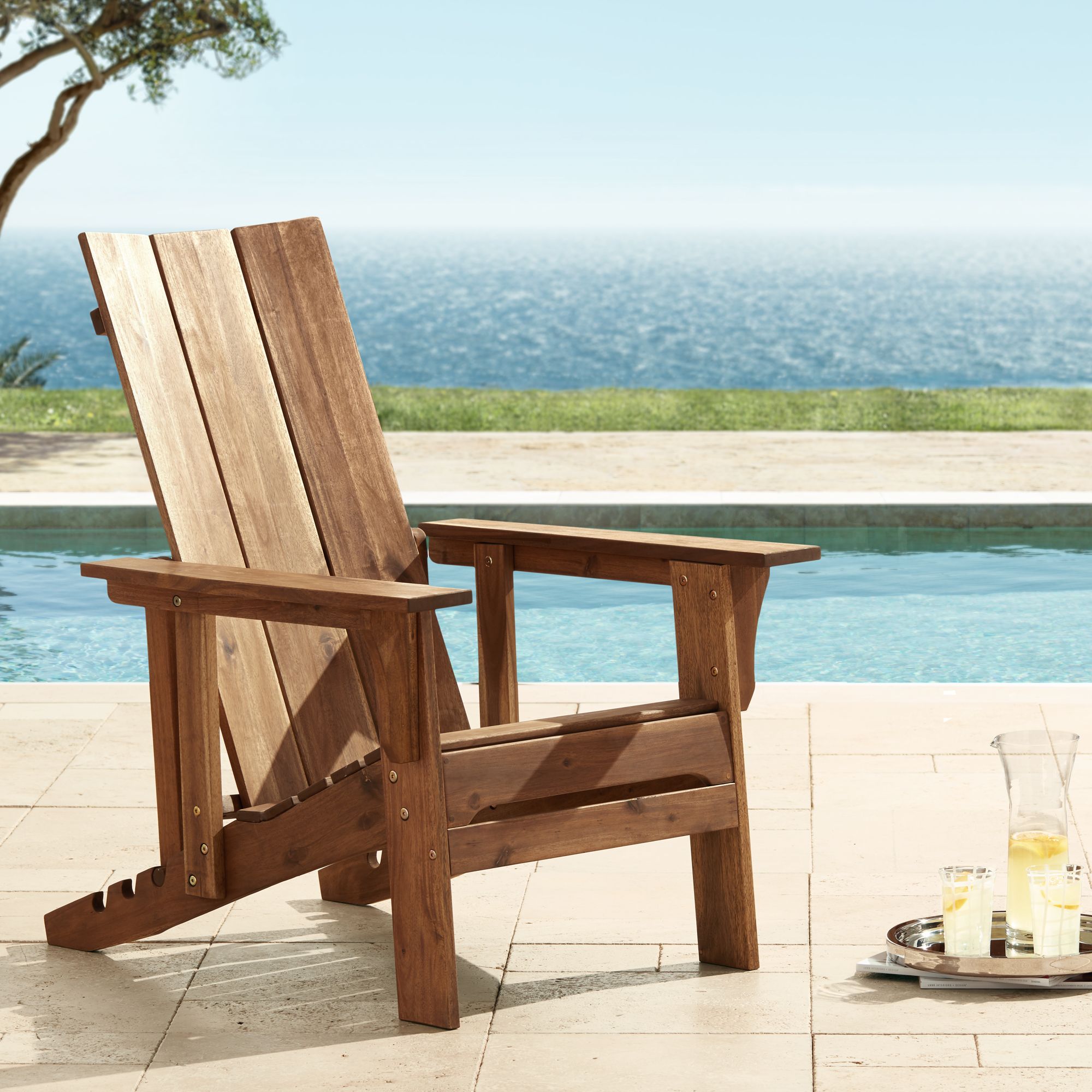 Modern wood best sale adirondack chairs