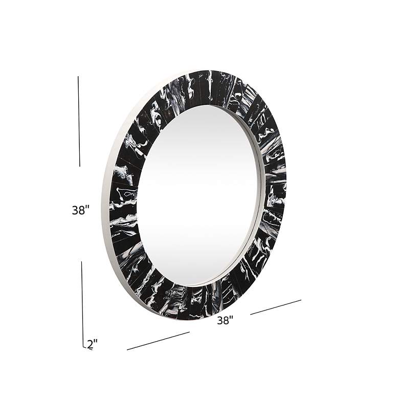 Image 5 Argentella 38 inchH Contemporary Styled Wall Mirror more views