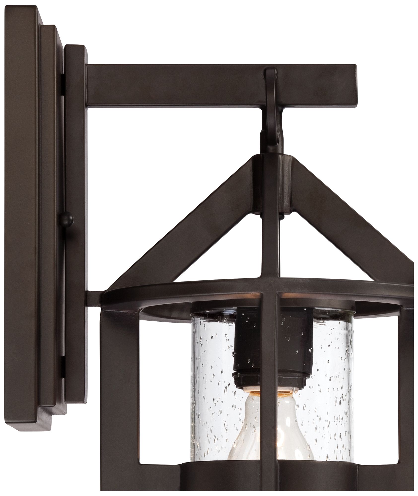 Argentine 17" High Glass and Bronze Outdoor Wall Light Image 3